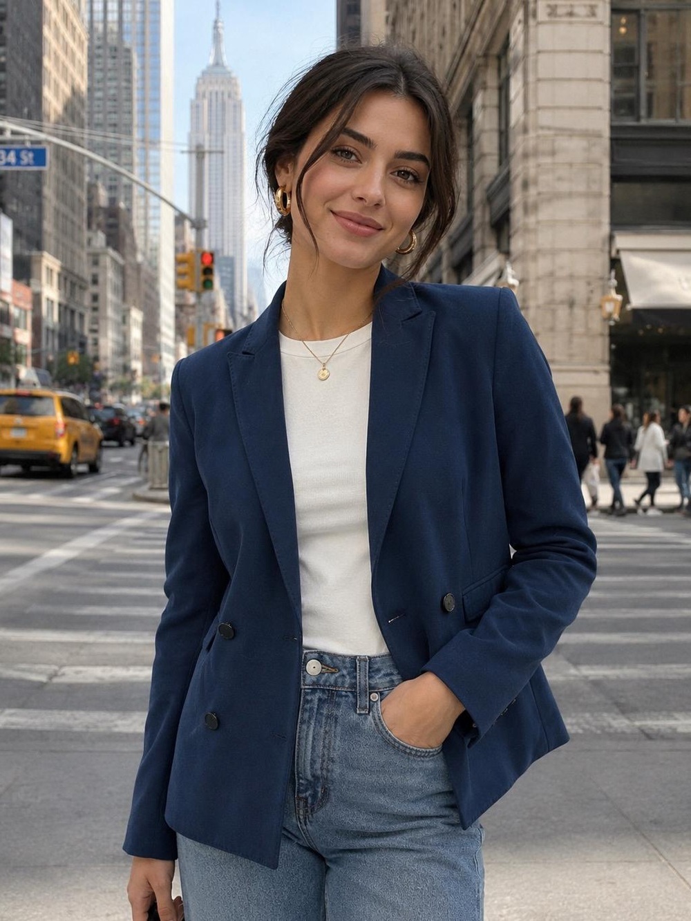 Rag & Bone for Barneys, 100% Silk Double Breasted Blazer sz 4